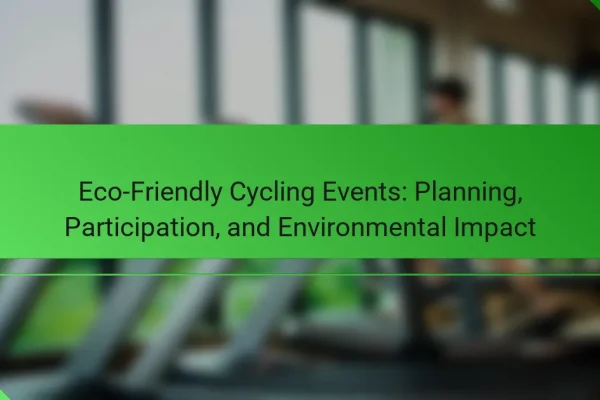 Eco-Friendly Cycling Events: Planning, Participation, and Environmental Impact
