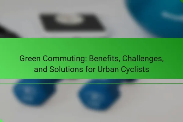 Green Commuting: Benefits, Challenges, and Solutions for Urban Cyclists